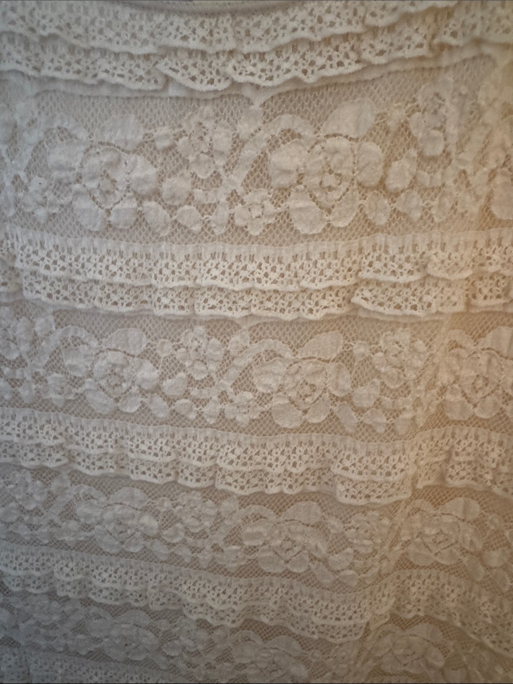 NWT $98 Max Studio / Max Edition Ivory Lace Sleeveless Maxi Dress, Medium - Picture 5 of 8